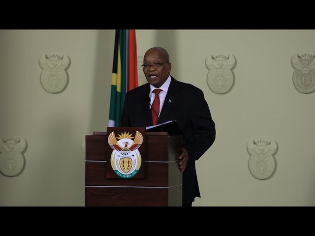 Vidéo. Regardez le moment où Jacob Zuma a démissionné